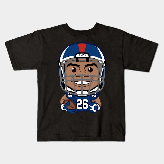 Saquon Barkley Kids T-Shirt by Mudahan Muncul 2022